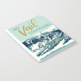 Vail Ski Light Blue Notebook