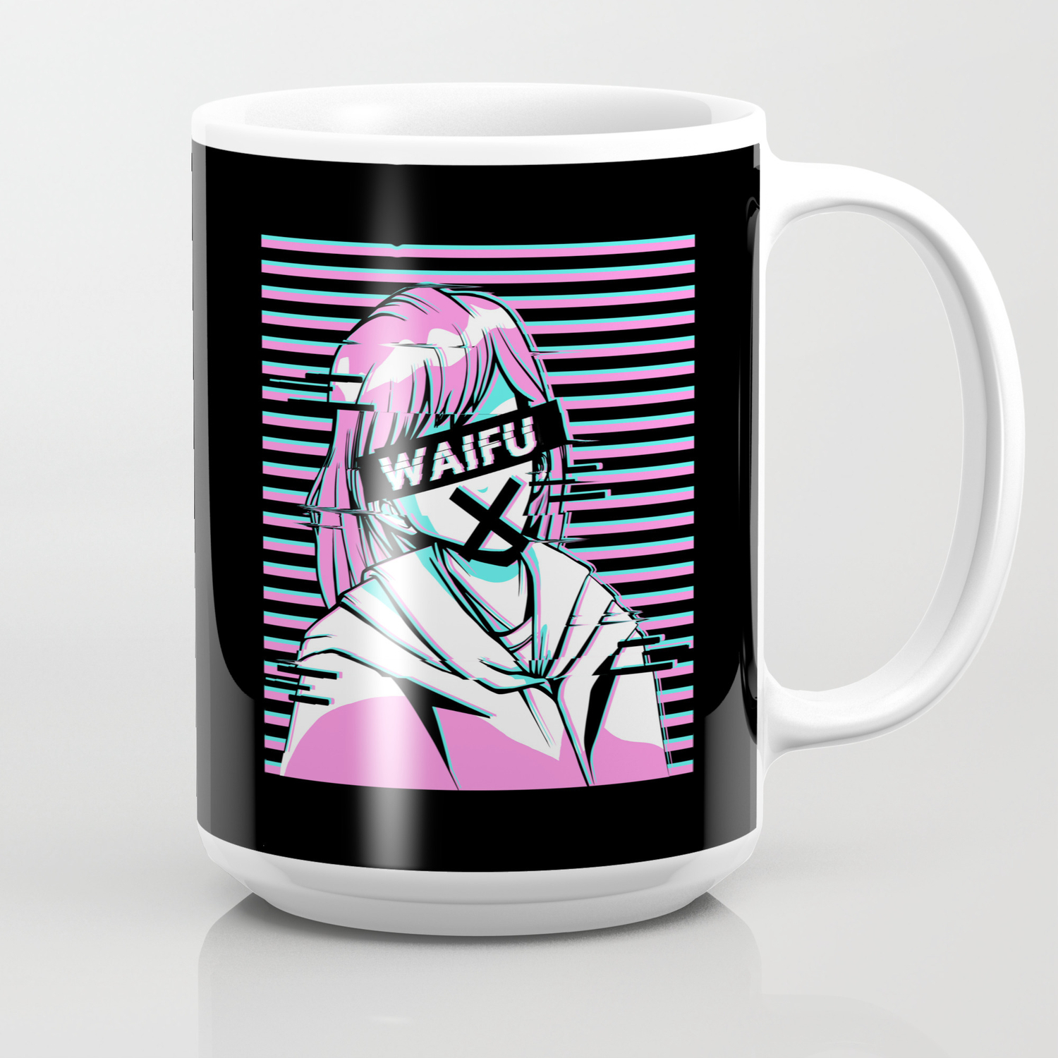 Aesthetic Vaporwave Anime Girl Coffee Mug by Alex211 | Society6