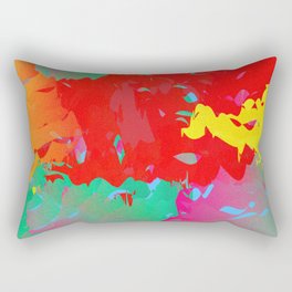 Abstract Paint Gradient Rectangular Pillow