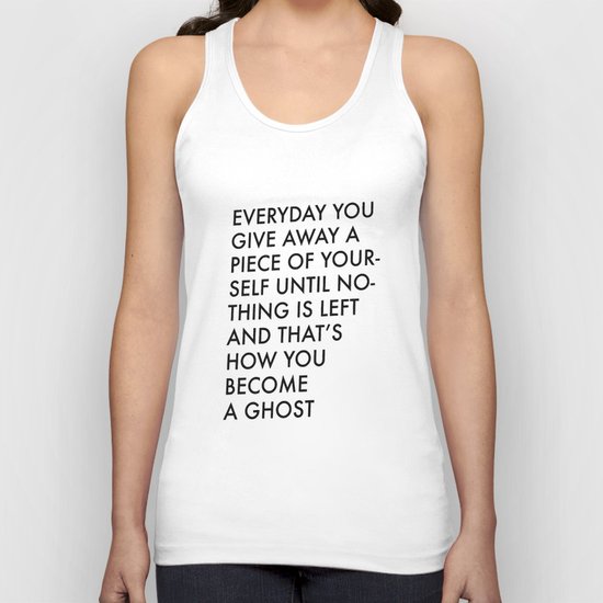 HOW TO BECOME A GHOST Unisex Tank Top