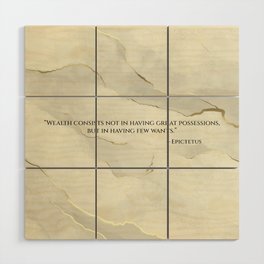 What is Wealth? Wood Wall Art