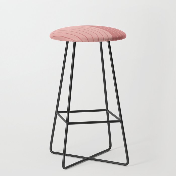 Two Tone Line Curvature L Bar Stool