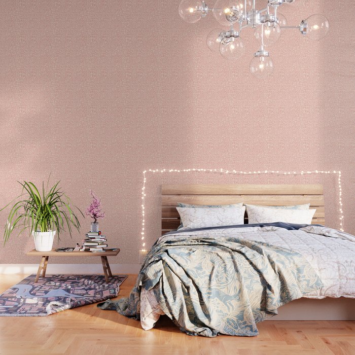 Leopard Print Pastel Pink Girly Bedroom Cute Cheetah Texture