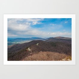 Skyline Drive Meandering Through the Mountains Art Print