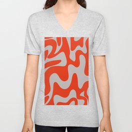 27 Abstract Liquid Swirly Shapes 220725 Valourine Digital Design V Neck T Shirt
