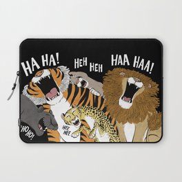 Big Cats Laughing Laptop Sleeve