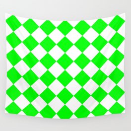 HARLEQUIN (LIME & WHITE) Wall Tapestry
