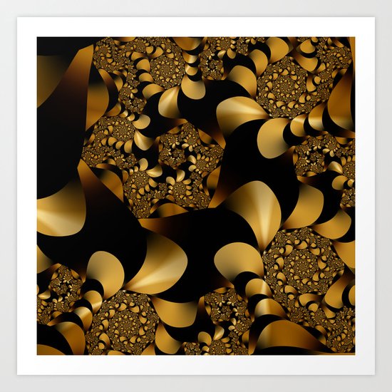 The Golden Snake Art Print