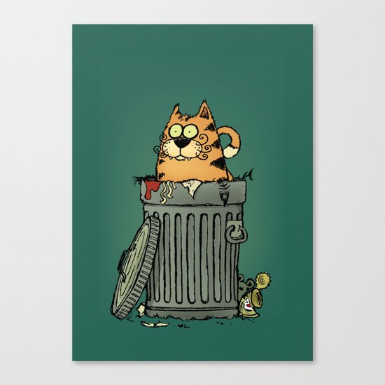 Stray cat Canvas Print