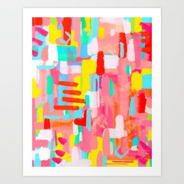 Abstract Expressionism Colorful Painting Modern Contemporary
