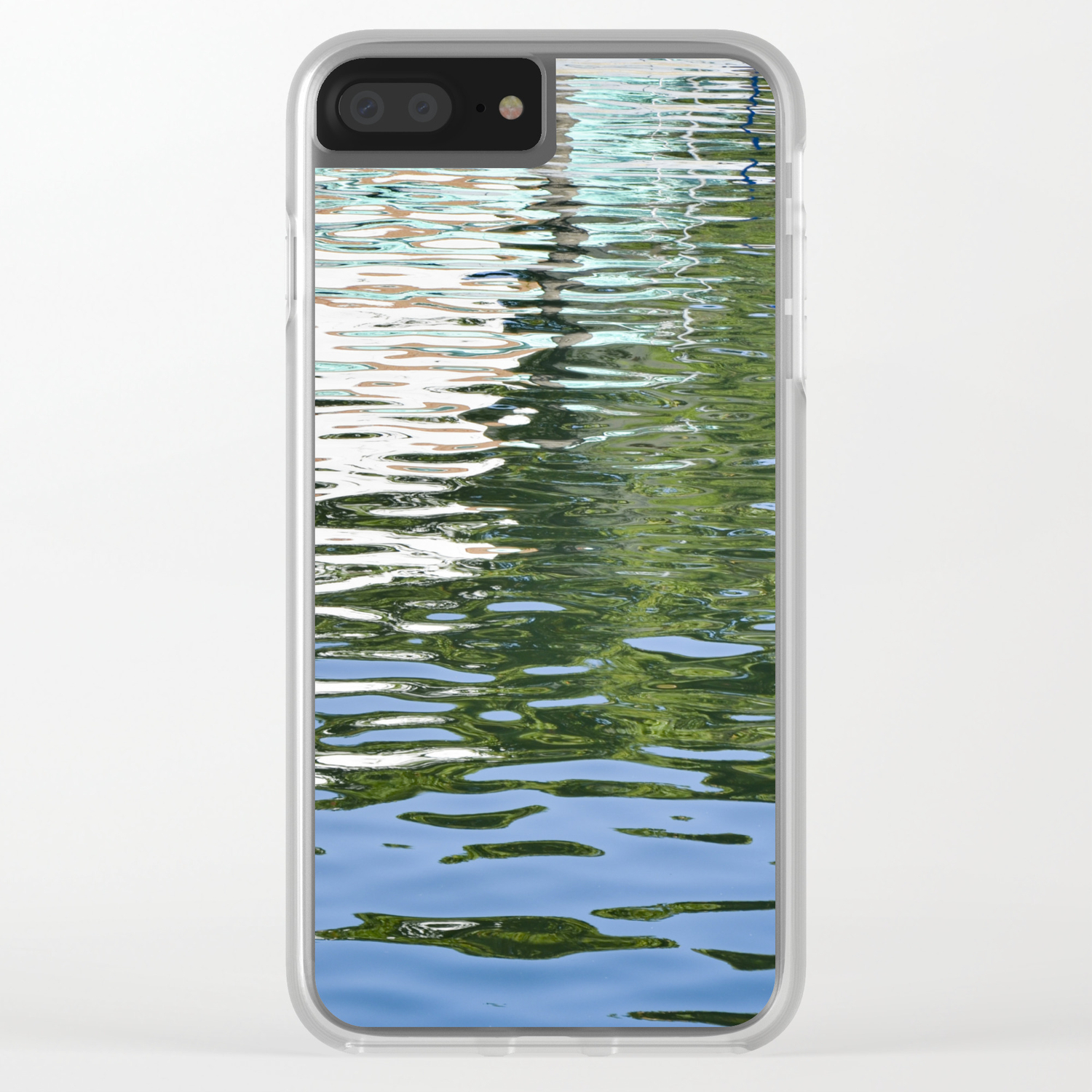 Colorful Reflections Abstract Clear Iphone Case By Tatianabrasil