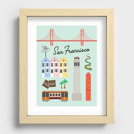 San Francisco Art Print Recessed Framed Print
