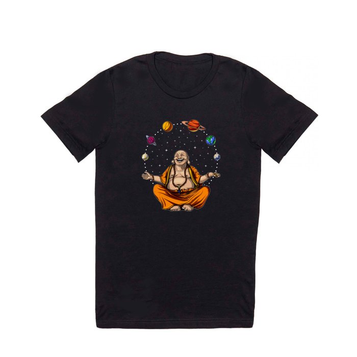 Buddha Juggling Planets T Shirt