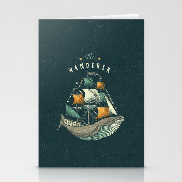Whale | Petrol Grey Stationery Cards