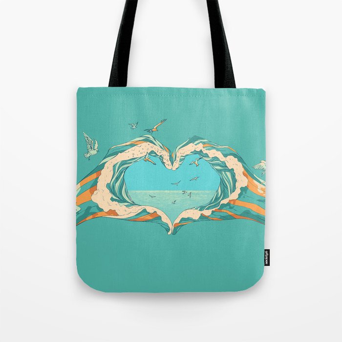My Heart & The sea Tote Bag
