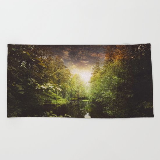 I miss you so much Beach Towel