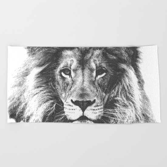 lion Beach Towel