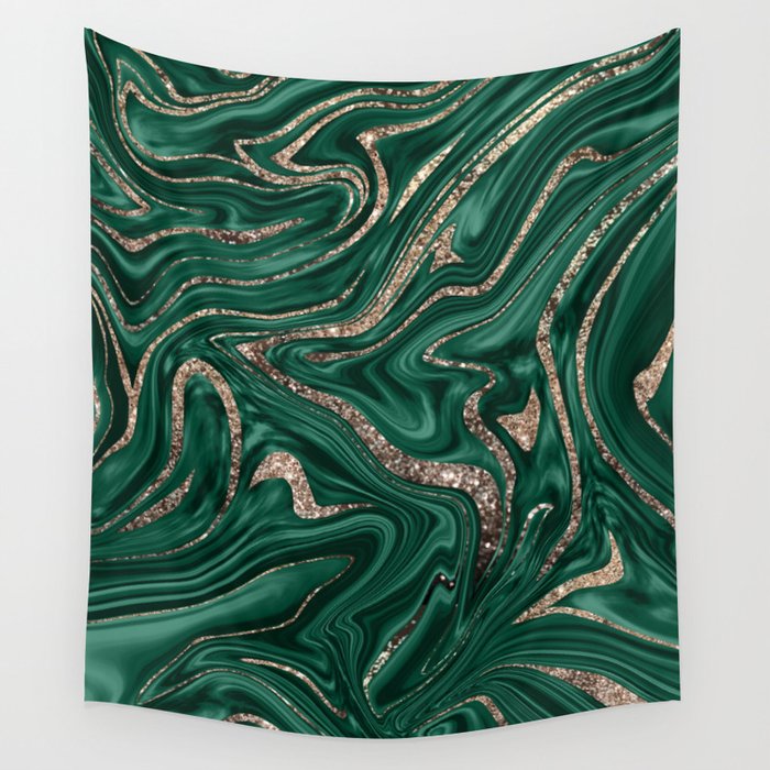 Emerald green tapestry deals