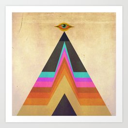 All Seeing - Serpentfire Pyramid Art Print