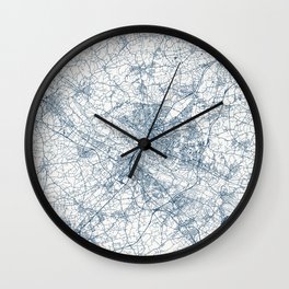 Bielefeld Germany - Minimal Map Illustration - Travellers  Wall Clock