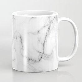 Deep Marble Texture Black White Coffee Mug