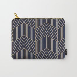 Minimalist Art Decó Geometric Chevron Zig Zag Lines Carry-All Pouch