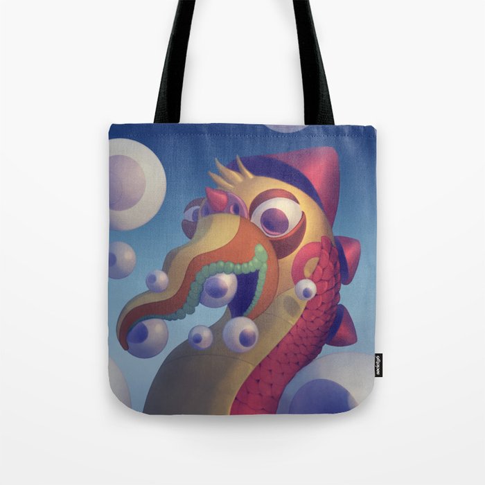 Eyeball bird Tote Bag