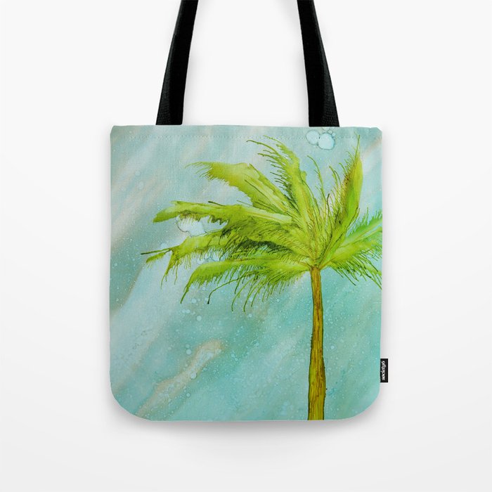 Palm at Blue Sunrise Tote Bag