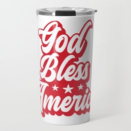 God Bless America - Red Travel Mug