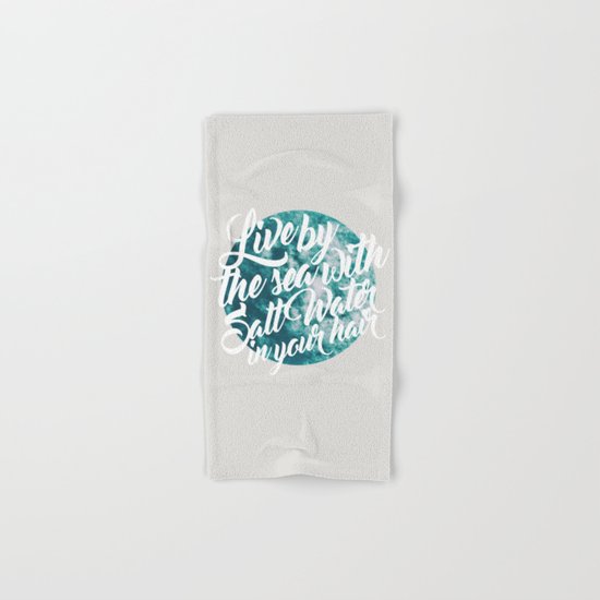 Salt Water #society6 #decor #buyart Hand & Bath Towel