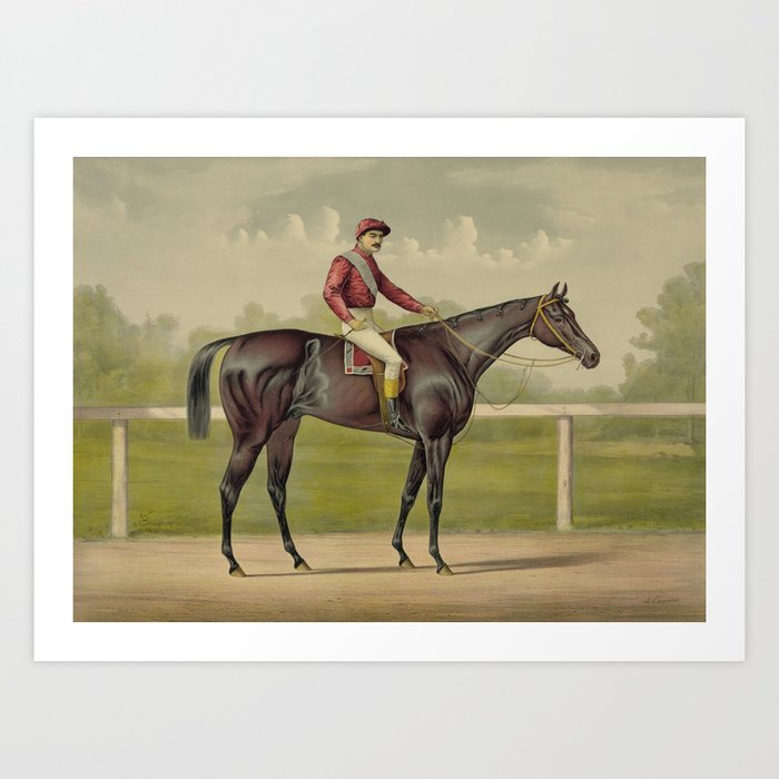 Grand Racer Kingston - Vintage Horse Racing Art Print