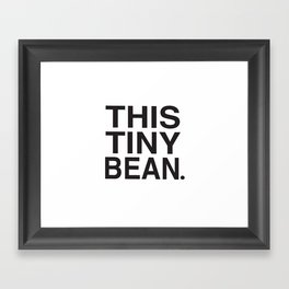 This Tiny Bean Logo Framed Art Print