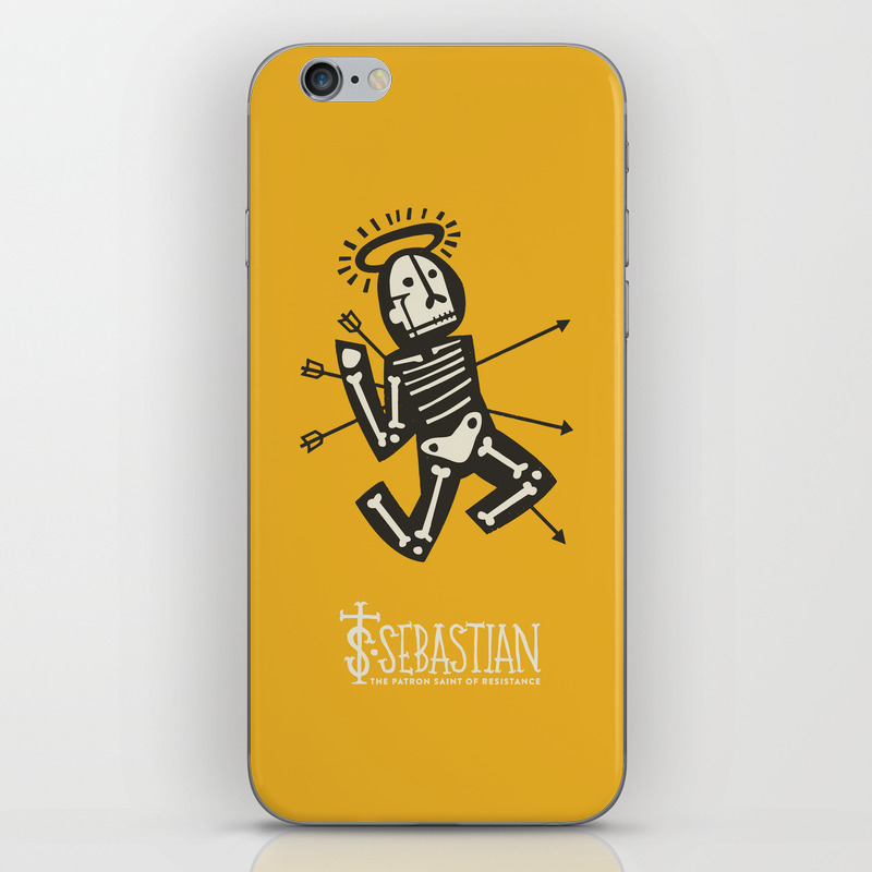 St Sebastian Patron Saint Of Resistance Iphone Skin By