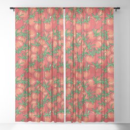 Tomato? Tomahto? Let's Call The Whole Thing Delicious! Sheer Curtain