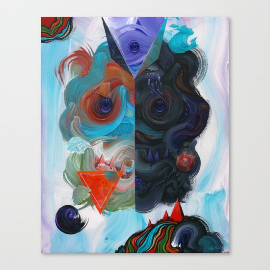 The Collision of Duality Canvas Print