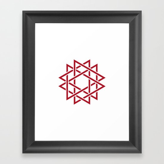 #382 Thorns – Geometry Daily Framed Art Print