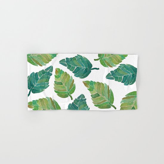 Jungle Leaves Hand & Bath Towel
