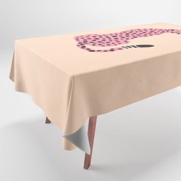 The Stare: Peach Cheetah Edition Tablecloth