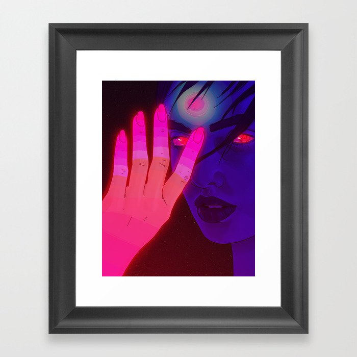 Psychonaut Girl 2 (GIF) Framed Art Print