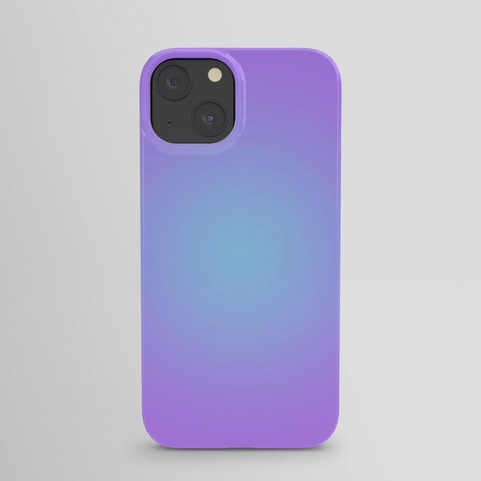 Time is purple, Sky is pale blue and silent iPhone Case