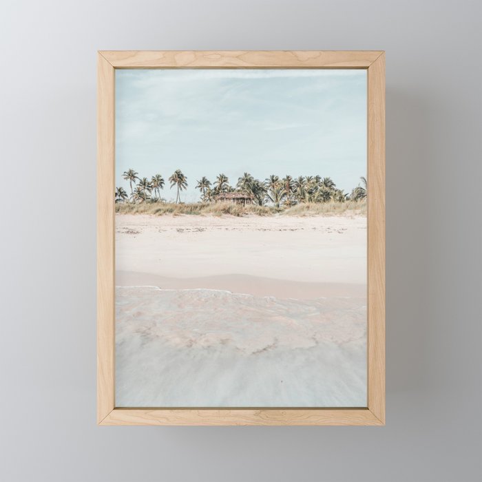 Beach Ocean Palm Trees Framed Mini Art Print