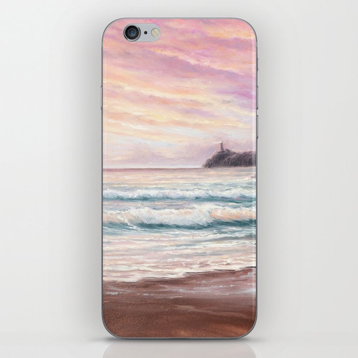 Magical Ocean Beach Lighthouse Sunset  iPhone Skin
