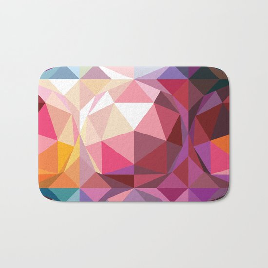 Geodesic dome pattern Bath Mat