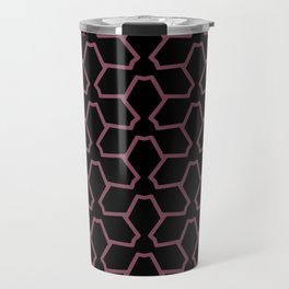 Black and Purple Tessellation Line Pattern 12 Pairs DE 2022 Popular Color Mahogany Cherry DE5020 Travel Mug