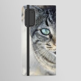 I Follow My Whiskers Tabby Cat Photography Android Wallet Case