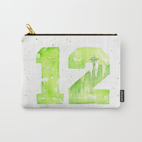 12th Man Seattle Art Carry-All Pouch