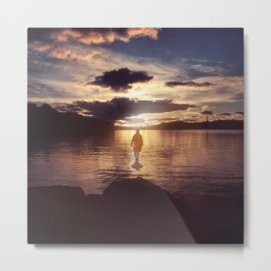 Walking to the sun Metal Print
