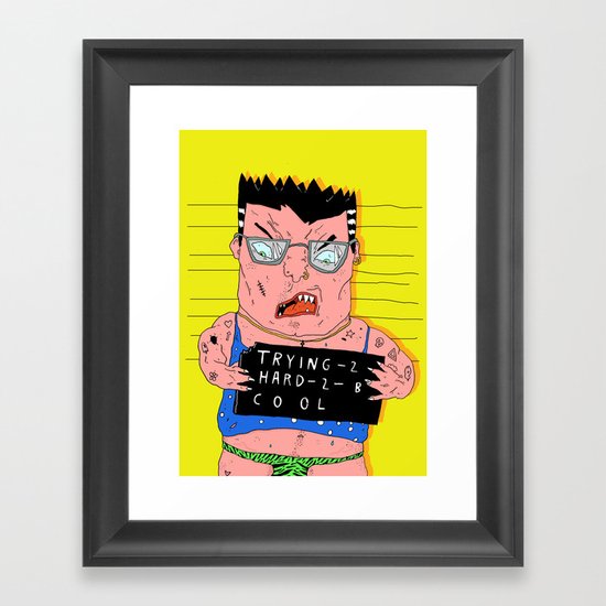 FAKE IT TILL YOU MAKE IT Framed Art Print