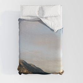 Snowy mountains  Duvet Cover