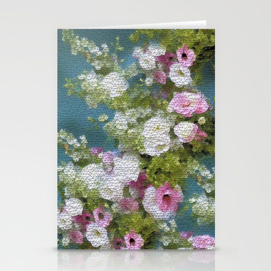 Mosaic Vintage Impressionism- Country Flower Love Joy Stationery Cards